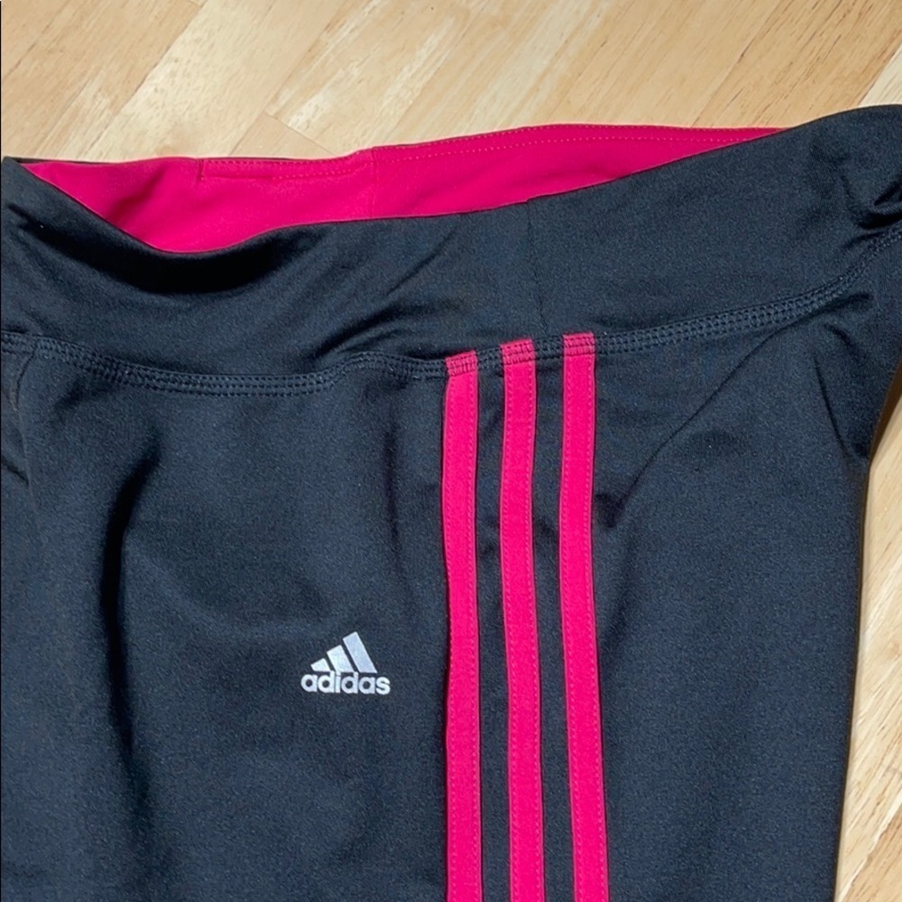 Adidas leggings black and pink B9 - Picture 5 of 5